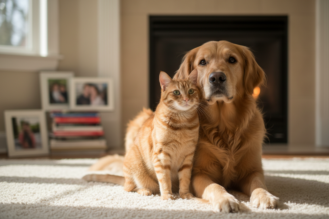 cute image of cat and dog real